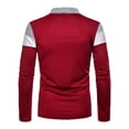 thumbnail image 3 of LilyLLL Men's Button Collar Shirt Casual Tops Striped Long Sleeve Blouse T Shirts Workwear, 3 of 3