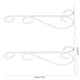 thumbnail image 3 of 2 uds soporte colgante de pared de hierro forjado soporte para plantas colgador de comederos para pájaros decoración del jardín del hogar, 3 of 8