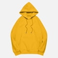 thumbnail image 5 of Nestiefly Oversized Hoodies for Women Winter Jackets Clothing Y2K Cute Crewneck Sweatshirts Pullover Fashion Tops Yellow 2XL, 5 of 6