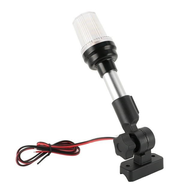 Anchor Light for Boats, LED Fold Down Marine Navigation Light, IP67 Waterproof Boat Stern Light for Pontoons Flats and Bass Boats