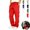 Red, variant on Clossjun Cargo Baggy Sweatpants for Men With Pockets Trendy Causal Daily Wear Drawstring Waist Pants Workout Athletic Pants L