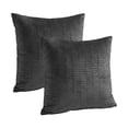 thumbnail image 5 of Home Soft Things Pleated Velvet 2 Piece Throw Pillow Cover Set - Gun Metal - 26" x 26", 5 of 7