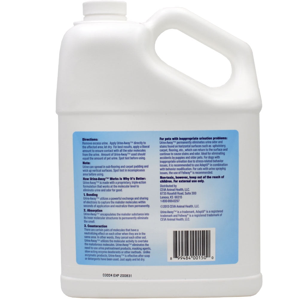 Ceva Urine Away Pet Urine Eliminator Removes Pet Urine Odors Stains 1 Gallon