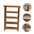 thumbnail image 4 of WRITWAA Book Shelf Unit Small Mini Bookcase Brown 1Pcs, 4 of 8
