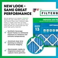 thumbnail image 4 of Filterbuy 18x30x1 MERV 13 Health Defense, Pleated HVAC AC Furnace Air Filters (4-Pack), 4 of 10