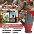 thumbnail image 5 of HANDLANDY Mens Work Gloves Touch screen, Utility Mechanic Gloves, Flexible Breathable Fit- Padded Knuckles & Palm, 5 of 6