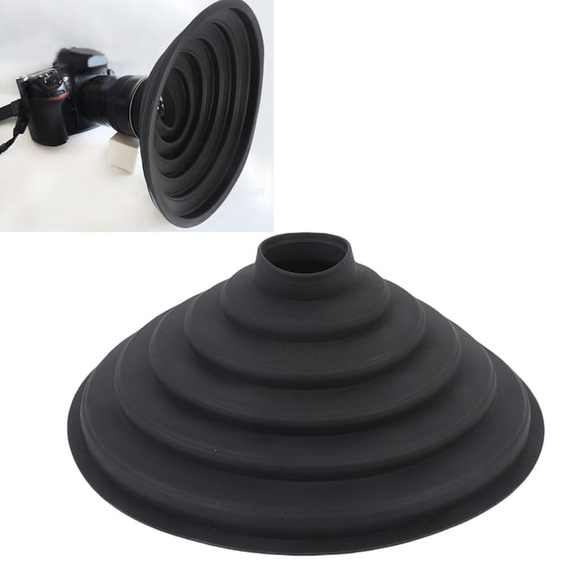 Capucha de Lente de Cámara, Protector Fácil de Instalación de Bloque de Luz Solar Lente de Silicona para Fotografía