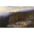 thumbnail image 3 of Edward Lear 14x11 Black Modern Framed Museum Art Print Titled - The Forest of Valdoniello, Corsica, 3 of 5