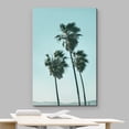 thumbnail image 3 of wall26 Canvas Print Wall Art Windy California Beach Palm Tree Blue Sky Nature Wilderness Photography Realism Decorative Landscape Relax/Calm Zen Multicolor for Living Room, Bedroom, Office - 16", 3 of 5