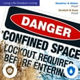 thumbnail image 5 of Danger Confined Space Lockout Required Before Entering Sign, OSHA Danger Sign,, 5 of 8