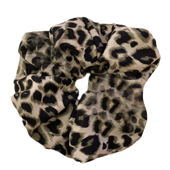 COOLHOOD Stylish Scrunchies Leopards Print Hair Ties Comfortable Elastic Bands Styling Hair Accessories for Women and Girls