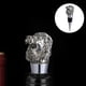 thumbnail image 3 of Tapón de botella de vino con forma de animal, reutilizable, hermético, accesorio de decoración para guardar vino Lion Stopper Plata, 3 of 8