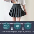 thumbnail image 2 of Chic Pleated Little JK Skirt for Women in Solid Colors and Plaid Patterns - Zipper Closure - Stylish and Trendy Skirt for 2024 Spring and Summer Collection tzw, 2 of 7