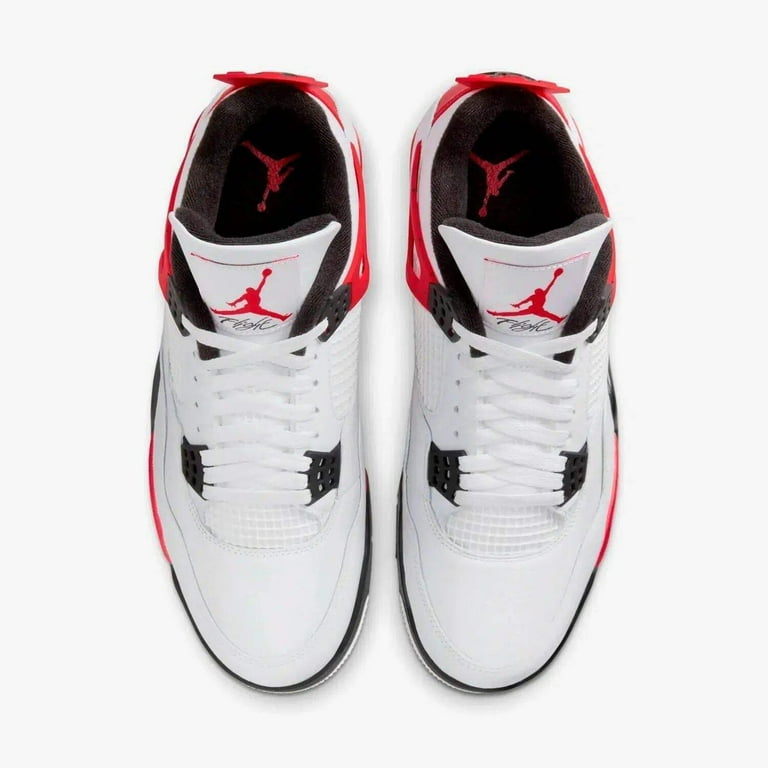 Air Jordan Men's 4 Retro 'Red Cement' Sneaker 2023, White