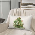 thumbnail image 2 of Watercolor Sage Green Christmas Tree Pillow Covers 12x20 Decor Throw Pillows Case for Couch Winter Xmas Indoor Outdoor Decorative Cushion Cases for Sofa Bed Decorations Set of 2, 2 of 5