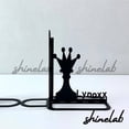 thumbnail image 3 of Shinelab Chess Metal Bookends Custom Chess Player Name Bookend Gift, Sport Desk Bookshelf Decor 6152, 3 of 3