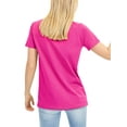 thumbnail image 2 of Ma Croix Womens Layering Short Sleeve Crew Tee Round Neck T-Shirts Pre-shrunk, 2 of 6
