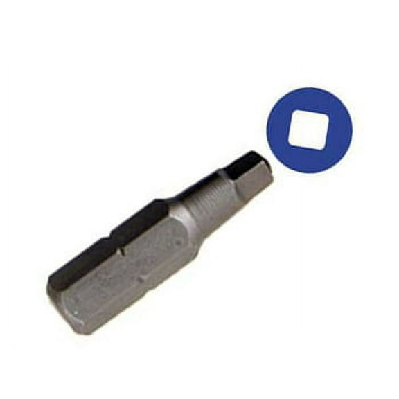 12 Pcs, Ins29050 Uncoated Insert Bit With 1/4" Hex Shank, Size: R2, Overall Length: 1"