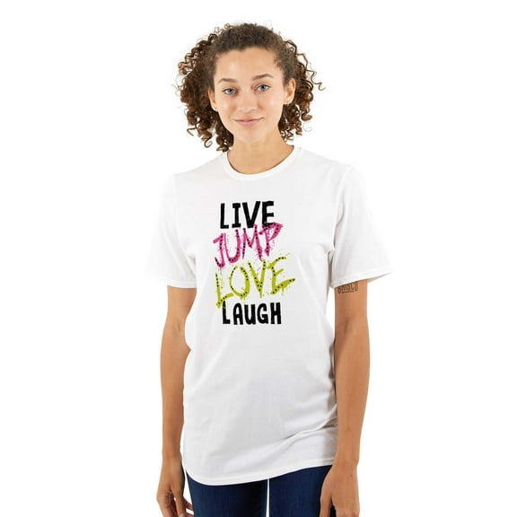 Live Laugh Love Inspirational Cute Women's Plus Size Graphic Tee Brisco Brands 2X