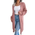 thumbnail image 2 of Vedolay Sweaters for Women Winter Knit Full-Zipper Sweater Slim Fit 2023 Pink,L, 2 of 4
