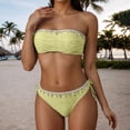 thumbnail image 3 of WILLBEST Trajes de Baño Conjunto de Bikini Para Mujer Traje de Baño de Dos Piezas Tankini de Playa Con Ribete de Encaje y Traje de Baño de Verano, 3 of 5