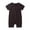Brown, variant on TOOYOU Boys Romper Baby Pajamas Zipper Short Sleeve Sleeper Jumpsuit Leisure Playsuit Bodysuits For Toddler ,Size 2-3 Years Blue