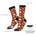 thumbnail image 4 of KLL Happy Thanksgiving Day Print Cool Socks Men's Women's Crew Socks Funny Crazy Novelty Stockings, 4 of 6