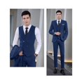 thumbnail image 7 of Linen Suits for Men Casual Wedding Suits Men 3 Piece Suits Groomsmen Tuxedos Summer Beach Prom Set Navy 6XL, 7 of 7