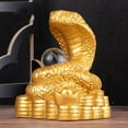 thumbnail image 2 of Bgsha Resin Snake Ornaments for Ruyi Snake Desktop Ornaments Bookcase Entryway Crafts Home, 2 of 8