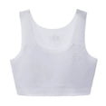 thumbnail image 3 of WhouRiu Big Girl Training Bra with Padded Stretch Seamless Cotton Sports Bra Children Soft Breathable Bralette Purple,Size 11-14, 3 of 3