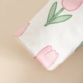 thumbnail image 6 of NOLDARES Newborn Baby Girl Outfits 3Pcs Long Sleeve Romper Pants Headband Set Fall Winter Cozy Infant Clothes,Purple,6-12 M, 6 of 9