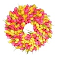 thumbnail image 1 of Guirnalda de tulipanes para puerta de entrada, casa de campo, decoración de flores artificiales B, 1 of 7