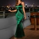 thumbnail image 1 of Vestidos Puntoco mujer verano nuevo patrón moda sin mangas sólido hacer vestido vestidos formales, 1 of 6