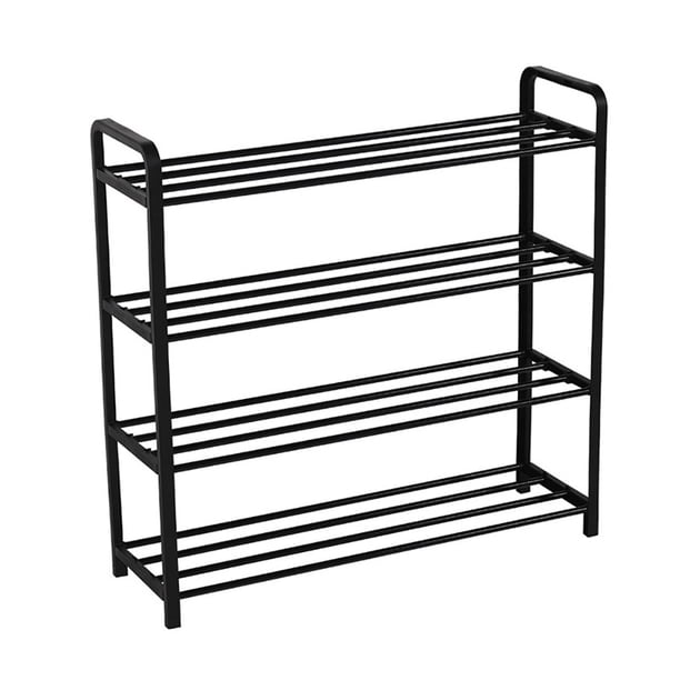 Billuyoard Estante organizador de zapatos de 4 capas, estante de almacenamiento de zapatos apilable de múltiples capas para la puerta de la sala de Almacenamiento y organización del hogar No.02 Billuyoard HA003466-02