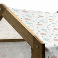 thumbnail image 5 of Pastel Pet House, Scandinavian Design Clouds with Raindrops and Triangles Weather in Winter, Outdoor & Indoor Portable Dog Kennel with Pillow and Cover, 5 Sizes, Pale Blue Blush Grey, by Ambesonne, 5 of 5