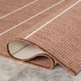 thumbnail image 5 of nuLOOM Alaina Indoor/Outdoor Striped Area Rug, 6' x 9', Brown, 5 of 9