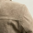 thumbnail image 3 of First Manufacturing WBM2819-5X-3X-TAUPE Luke Fashion Suede Trucker Jacket for Men, Taupe - Size 3X, 3 of 4