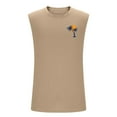 thumbnail image 3 of Camiseta sin mangas de cuello redondo para hombre, jersey deportivo de alta elasticidad, cuello redondo, sin mangas, ropa deportiva para hombre musculoso, camiseta sin mangas de algodón para hombre, 3 of 5