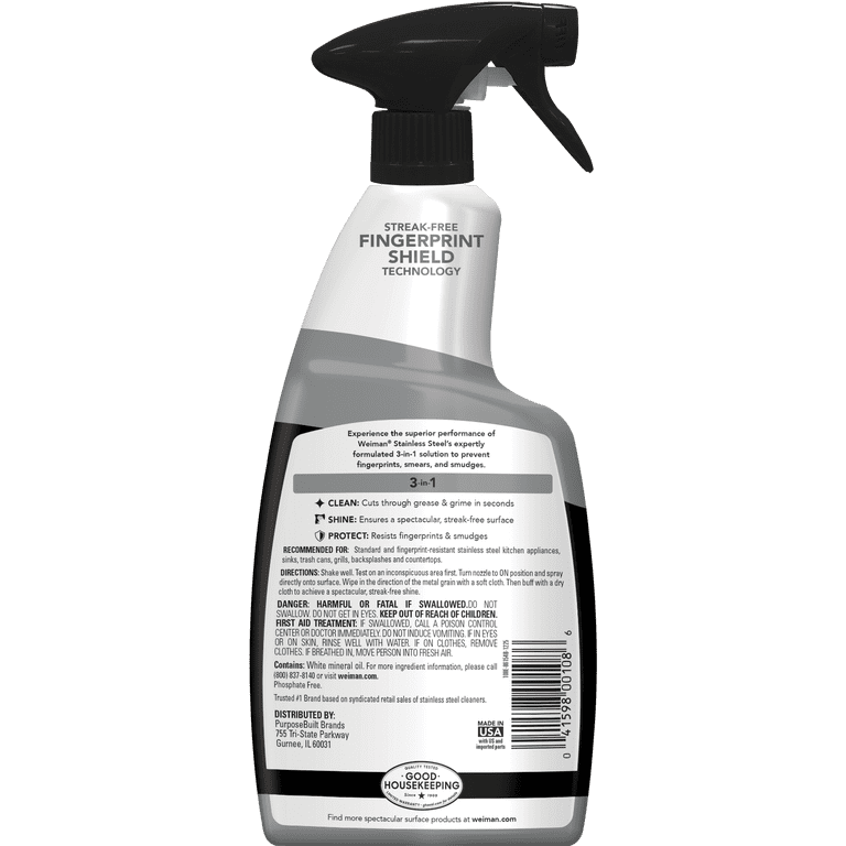 Weiman Stainless Steel Cleaner & Polish Spray photo 3