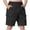 Black, variant on Kids Boys Solid Color Cargo Shorts Knee Length Drawstring Waist Multiple Pockets Straight Leg Casual Bottoms for Summer Outdoor Wear Black 5 Years-6 Years