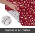 thumbnail image 6 of Gukieu Festive Reindeer Print Dust-proof Floor Mats, Water-absorbent and Non-slip Flannel Door Mats 16x24in, Home Decoration Suitable for Kitchen, Bathroom, Garage, 6 of 7