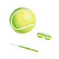 thumbnail image 3 of Piñata de pelota de tenis, suministros para fiestas temáticas deportivas, accesorio fotográfico, fácil de llenar, divertida, con varilla para vendar, 3 of 8