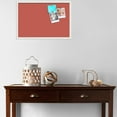 thumbnail image 3 of PinPix 27x18 Custom Cork Bulletin Board Crimson Pastel Poster Board Has a Fabric Style Canvas Finish, Framed in Crimson Pastel, by ArtToFrames (PinPix-1807), 3 of 5