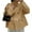 *Khaki, variant on ClodeEU Womens Short Trench Coat,Oversized Double Breasted Stand Collar Cropped Jacket,Casual Work Outerwear Khaki,Womens Plus XL
