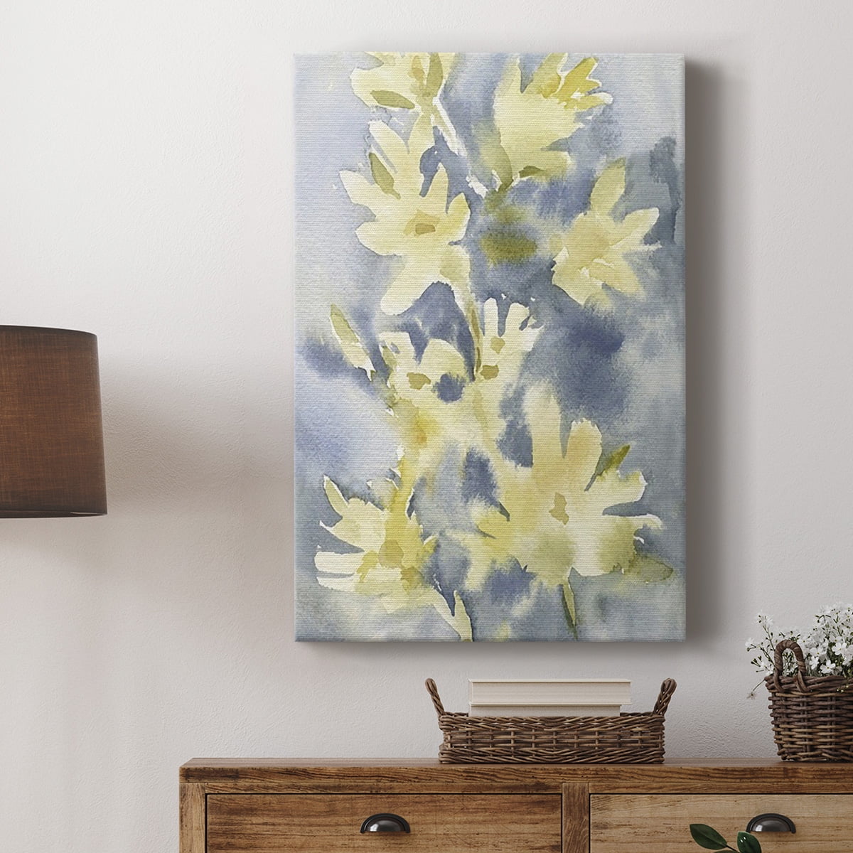Forsythia Blooms I Premium Gallery Wrapped Canvas - Ready to Hang