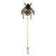 thumbnail image 2 of Broche de abeja con diamantes de imitación, estilo vintage, con forma de insecto. Negro, 2 of 9