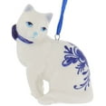 thumbnail image 7 of Kurt Adler Blue and White Kitty Cats Holiday Ornaments Set of 2 Porcelain, 7 of 7