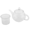 thumbnail image 1 of Théière en Verre Résistant à la Chaleur avec Infuseur Ensemble de Feuilles de Thé et de Café 250ml, 1 of 9