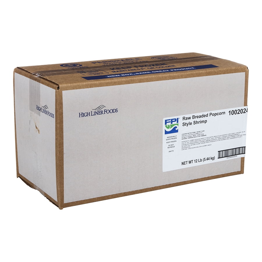 Fishery Peppercorn Tail Off Shrimp - 65/100, 3 Pound - 4 per case.