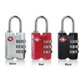 thumbnail image 2 of Padlock Weatherproof Hardware Luggage TSA Customs Lock Anti-theft Safely Code Lock 3 Digit Combination Lock SILVER, 2 of 8